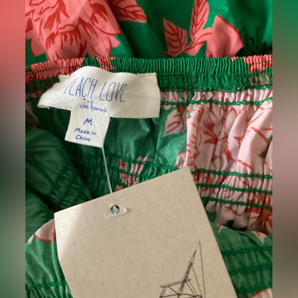 Peach and love California Dress  Vibrant Green and Pink Maxi Dress - Picture 6 of 6